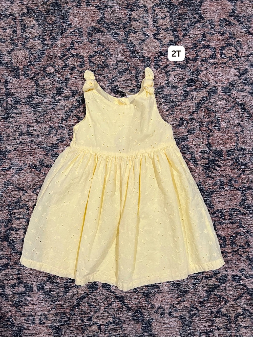 Yellow Eyelet Dress